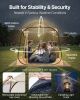 Pop up Sports Tent, 72x72 in Clear Bubble Tent for 2-4 Persons, Waterproof Outdoor Pod with Floor Mat & Top Cover