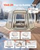 Pop up Bubble Tent, 10 x 9.2 ft Waterproof & UV-Resistant, Clear Camping Tent Shelter, Outdoor Garden Dome Igloo Tents with Windows