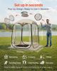 Pop up Sports Tent, 50x50 in Clear Bubble Tent for 1 Person, Waterproof Outdoor Pod with Floor Mat & Top Cover