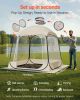 Pop up Sports Tent, 72x72 in Clear Bubble Tent for 2-4 Persons, Waterproof Outdoor Pod with Floor Mat & Top Cover