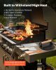 28PCS Griddle Accessories Kit, Flat Top Grill Accessory, Enlarged Spatula Gift Set, Stainless Steel Grilling Tools with Basting Cover, Tong