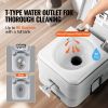 Portable Toilet for Camping with Carry Bag, RV Toilet with 3.2 Gal Waste Tank, Push-Button Pressurized Flush Commode