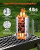 Charcoal Chimney Starter, 4 lbs Large Capacity Coal Fireplace, Heavy Duty BBQ Steel Chimney Starter for Charcoal Grill and Barbecues