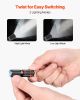 Keychain Flashlight, Rechargeable Mini LED Flashlight, 200 High Lumens Pocket-Sized Flashlight with 2 Lighting Modes