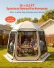 Screen House Tent, 10 x 9.2 ft, 4-8 Person Pop Up Screen Tent, Portable Screened in Canopy with Carry Bag, Netting Sides, Ground Stakes, for Garden